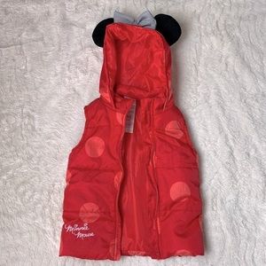 Disney Junior Minnie Mouse Hooded Puffer Vest 24M